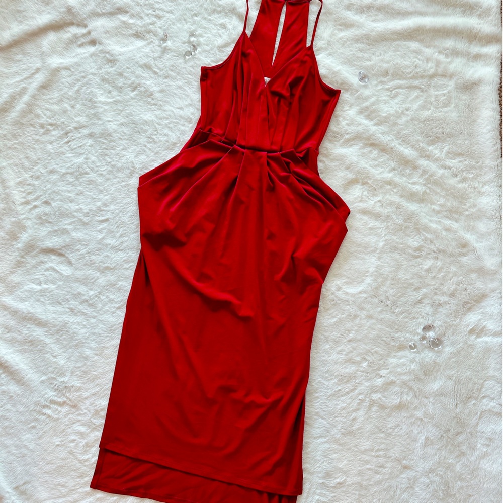 BCBG FITTED SPAGHETTI STRAP DRESS - Size XS (fits more like a small)
